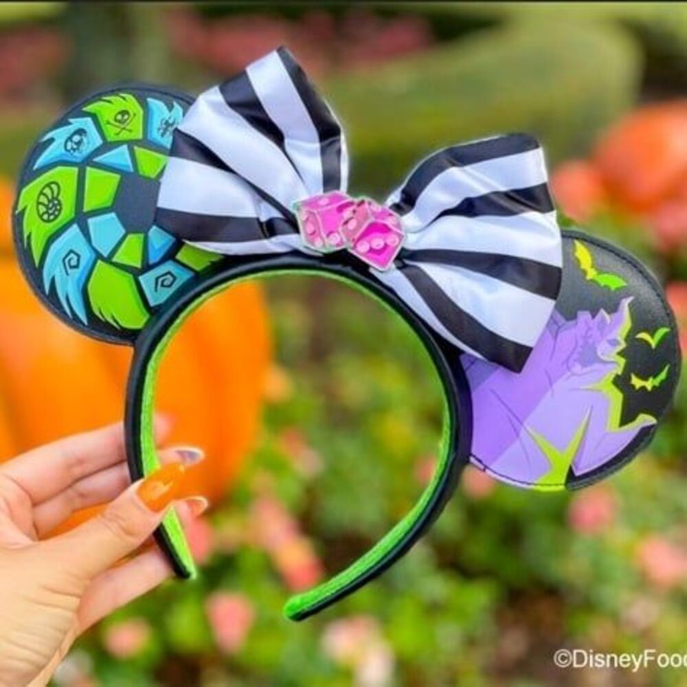 Disney Parks nightmare before Christmas glow in the dark Ears headband